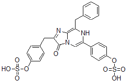 CAS#: 61369-27-5， 8-(Phenylmethyl)-6-[4-(Sulfooxy)Phenyl]-2-[[4-(Sulfooxy)Phenyl]Methyl]-Imidazo[1,2-a]Pyrazin-3(7H)-One