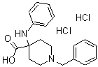 CAS#: 61379-86-0， 4-(Phenylamino)-1-(Phenylmethyl)-4-Piperidinecarboxylicacid Hydrochloride (1:2)