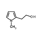 structure of CAS# 61380-25-4, 2-(1-Methyl-1H-Pyrrol-2-Yl)Ethanol;1H-Pyrrole-2-ethanol,1-methyl-;2-(1-methyl-1H-pyrrol-2-yl)ethanol