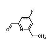 CAS#: 614752-50-0， 6-Ethyl-4-fluoro-2-pyridinecarbaldehyde