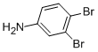 structure of CAS# 615-55-4, 3,4-Dibromoaniline;Benzenamine, 3,4-Dibromo-;3,4-DIBROMOANILINE