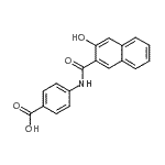 CAS#: 61504-01-6， 4-[(3-Hydroxy-2-Naphthoyl)Amino]Benzoic Acid