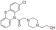 CAS#: 61524-32-1， 10-((2-Chloro-4-(2-hydroxyethyl)-1-piperazinyl)acetyl)-10H-Phenothiazine