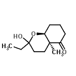 CAS#: 615556-87-1， (4aS,8aS)-2-Ethyl-2-hydroxy-4a-methyloctahydro-5H-chromen-5-one