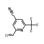 CAS#: 615580-27-3， 2-Formyl-6-(trifluoromethyl)isonicotinonitrile