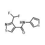 CAS 登录号：616204-55-8， 3-(二氟甲基)-N-(3-噻吩基)-1,2-噻唑-4-甲酰胺