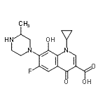 CAS#: 616205-76-6， 1-Cyclopropyl-6-fluoro-8-hydroxy-7-(3-methyl-1-piperazinyl)-4-oxo-1,4-dihydro-3-quinolinecarboxylic acid
