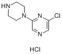 结构式 CAS# 61655-58-1, 2-氯-6-(1-哌嗪基)吡嗪单盐酸盐