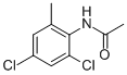 structure of CAS# 61655-97-8, 2,4-Dichloro-6-Methylacetanilide;N-(2,4-Dichloro-6-Methyl-Phenyl)Acetamide;N-(2,4-Dichloro-6-Methyl-Phenyl)Ethanamide;Mixcom1_000048