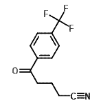 结构式 CAS# 61718-86-3, 5-氧代-5-[4-(三氟甲基)苯基]戊腈