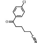 结构式 CAS# 61719-28-6, 6-(4-氯苯基)-6-氧代己腈
