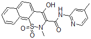 CAS#: 61764-15-6， 4-Hydroxy-2-methyl-N-(4-methyl-2-pyridyl)-2H-Naphtho(2,1-e)-1,2-thiazine-3-carboxamide 1,1-dioxide
