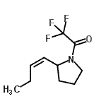 CAS#: 617714-07-5， 1-{2-[(1Z)-1-Buten-1-yl]-1-pyrrolidinyl}-2,2,2-trifluoroethanone
