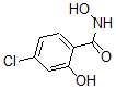structure of CAS# 61799-78-8, 4-Chloro-N,2-Dihydroxy-Benzamide;4-CHLORO-2-HYDROXYBENZOHYDROXAMIC ACID;4-CHLORO-N,2-DIHYDROXYBENZAMIDE