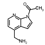 CAS#: 618446-37-0， 1-[4-(Aminomethyl)-1H-pyrrolo[2,3-b]pyridin-1-yl]ethanone