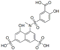 CAS#: 6201-90-7， N-Methyl-N-(3-Carboxy-4-Hydroxyphenylsulfonyl)-1-Amino-8-Hydroxy-3,6-Naphthalenedisulfonic Acid