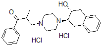 CAS 登录号：62046-91-7， 3-[4-[(2R,3R)-3-羟基-2-四氢萘基]-1-哌嗪基]-2-甲基-1-苯基丙烷-1-酮二盐酸盐