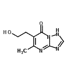 structure of CAS# 62053-06-9, 6-(2-Hydroxyethyl)-5-Methyl[1,2,4]Triazolo[1,5-a]Pyrimidin-7(1H)-One;6-(2-hydr<wbr>oxyethyl)<wbr>-5-methyl<wbr>[1,2,4]tr<wbr>iazolo[1,<wbr>5-a]pyrim<wbr>idin-7(4H<wbr>)-one;6-(2-hydr<wbr>oxyethyl)<wbr>-5-methyl<wbr>-[1,2,4]t<wbr>riazolo[1<wbr>,5-a]pyri<wbr>midin-7(4<wbr>H)-one;6-(2-Hydr<wbr>oxyethyl)<wbr>-5-methyl<wbr>[1,2,4]tr<wbr>iazolo-[1<wbr>,5-a]pyri<wbr>midin-7(4<wbr>H)-one