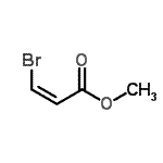 structure of CAS# 6214-22-8, Methyl (2Z)-3-Bromoacrylate;(Z)-3-Bromoprop-2-enoic acid methyl ester;(Z)-3-Bromoprop-2-enoic acid, methyl ester;(Z)-3-Bromopropenoic acid methyl ester 95/5 Z/E