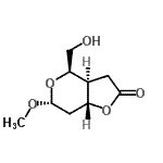 CAS#: 62158-33-2， (3aS,4R,6R,7aR)-4-(Hydroxymethyl)-6-Methoxy-3,3A,4,6,7,7A-Hexahydrofuro[3,2-c]Pyran-2-One