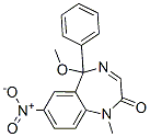CAS#: 62159-90-4, 1,5-Dihydro-5-Methoxy-1-Methyl-7-Nitro-5-Phenyl-2H-1,4-Benzodiazepin-2-One