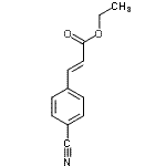 结构式 CAS# 62174-99-6, 乙基(2E)-3-(4-氰基苯基)丙烯酸酯
