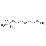 structure of CAS# 62199-57-9, 2,2-Dimethyl-3,6,9-Trioxa-2-Siladecane;2-(2-Methoxyethoxy)ethoxy-trimethylsilane;2,2-Dimethyl-3,6,9-trioxa-2-siladecane #