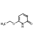 structure of CAS# 6220-43-5, 4-Ethoxy-2(1H)-Pyrimidinone;4-ethoxy-2-hydroxypyrimidine;AC-907/25004575;ZINC00330939