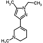 CAS#: 622403-76-3， 5-(1-Ethyl-5-methyl-1H-pyrazol-3-yl)-1-methyl-1,2,3,6-tetrahydropyridine