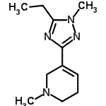 CAS#: 622403-88-7， 5-(5-Ethyl-1-methyl-1H-1,2,4-triazol-3-yl)-1-methyl-1,2,3,6-tetrahydropyridine