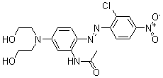 CAS#: 62257-17-4， N-[5-[Bis(2-Hydroxyethyl)Amino]-2-[(2-Chloro-4-Nitrophenyl)Azo]Phenyl]-Acetamide