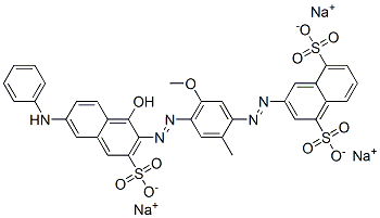 CAS#: 6227-20-9， Trisodium 3-[[4-[[6-(Anilino)-1-Hydroxy-3-Sulphonato-2-Naphthyl]Azo]-5-Methoxy-o-Tolyl]Azo]Naphthalene-1,5-Disulphonate