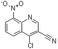CAS#: 623163-11-1， 4-Chloro-8-nitro-3-quinolinecarbonitrile
