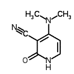 structure of CAS# 62321-91-9, 4-(Dimethylamino)-2-Hydroxynicotinonitrile;4-(Dimethylamino)-2-oxo-1,2-dihydro-3-pyridinecarbonitrile;4-(dimethylamino)-2-oxo-1,2-dihydropyridine-3-carbonitrile;4-(dimethylamino)-2-oxohydropyridine-3-carbonitrile