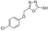 CAS#: 62382-85-8， 5-[(4-Chlorophenoxy)Methyl]-1,3,4-Oxadiazole-2-Thiol