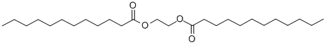 structure of CAS# 624-04-4, Ethylene Glycol Dilaurate;Dodecanoic Acid 2-(1-Oxododecoxy)Ethyl Ester;Lauric Acid 2-Lauroyloxyethyl Ester;Ai3-03485
