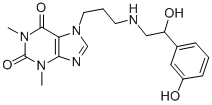 CAS#: 62401-82-5， 7-[3-[[2-Hydroxy-2-(M-Hydroxyphenyl)Ethyl]Amino]Propyl]Theophyline