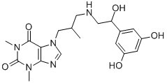 CAS#: 62401-88-1， 7-[3-[[2-(3,5-Dihydroxyphenyl)-2-Hydroxyethyl]Amino]-2-Methylpropyl]Theophyline