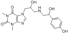 CAS#: 62401-96-1， 7-[2-Hydroxy-3-[[2-Hydroxy-2-(P-Hydroxyphenyl)Ethyl]Amino]Propyl]-1,3-Dimethyl-1H-Purine-2,6(3H,7H)-Dione