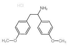 structure of CAS# 62402-45-3, 4-Methoxy-alpha-(4’-Methoxyphenyl)-Phenethylamine hydrochloride;1,2-Bis(4-Methoxyphenyl)Ethylamine Hydrochloride;Bis(P-Methoxyphenyl)Ethylamine Hydrochloride;Ethylamine, 1,2-Di-(P-Methoxyphenyl)-, Hydrochloride