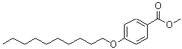 structure of CAS# 62443-10-1, Methyl 4-(Decyloxy)Benzoate;benzoic acid, 4-(decyloxy), methyl ester;methyl 4-decyloxybenzoate;METHYL 4-N-DECYLOXYBENZOATE