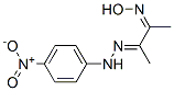 structure of CAS# 62454-83-5, 3-[(4-Nitrophenyl)Hydrazono]Butan-2-One Oxime;1-(4-Nitrophenyl)-2-(3-Nitrosobut-2-En-2-Yl)Hydrazine;2-[(E)-1-Methyl-2-Nitroso-Prop-1-Enyl]-1-(4-Nitrophenyl)Hydrazine;2-(1-Methyl-2-Nitroso-Prop-1-Enyl)-1-(4-Nitrophenyl)Hydrazine