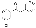 structure of CAS# 62482-45-5, 3'-Chloro-2-Phenylacetophenone;1-(3-Chlorophenyl)-2-Phenyl-Ethanone;Nsc59911