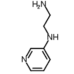 structure of CAS# 62491-92-3, N-(3-Pyridinyl)-1,2-Ethanediamine;MFCD09864375;N-pyridin-3-ylethane-1,2-diamine