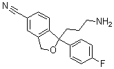 CAS#: 62498-69-5， 1-(3-Aminopropyl)-1-(4-Fluorophenyl)-1,3-Dihydro-5-Isobenzofurancarbonitrile