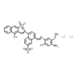 CAS#: 6252-59-1， Disodium 3-({4-[(4-Amino-2-Chloro-5-Methoxyphenyl)Diazenyl]-6-Sulfonato-1-Naphthyl}Diazenyl)-4-Hydroxy-2-Naphthalenesulfonate