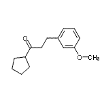 结构式 CAS# 625445-49-0, 1-环戊基-3-(3-甲氧基苯基)-1-丙酮