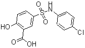 CAS#: 62547-11-9， 5-[(4-Chlorophenyl)Sulfamoyl]-2-Hydroxybenzoic acid