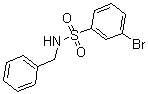 structure of CAS# 625470-36-2, 3-Bromo-N-(Phenylmethyl)-Benzenesulfonamide;N-(Benzyl)-3-Bromo-Benzenesulfonamide;Zinc04369234