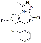 CAS#: 62551-57-9， 4-[5-Bromo-3-[Bromo(2-Chlorophenyl)Methyl]-2-Thienyl]-3-(Chloromethyl)-5-Methyl-4H-1,2,4-Triazole